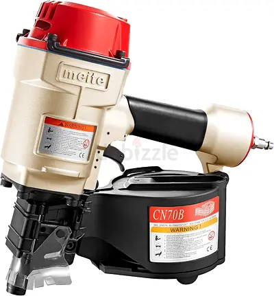 meite CN70B Coil Nailer Pneumatic Nail Gun for 15 Degree 1-3/4" to 2-3/4"