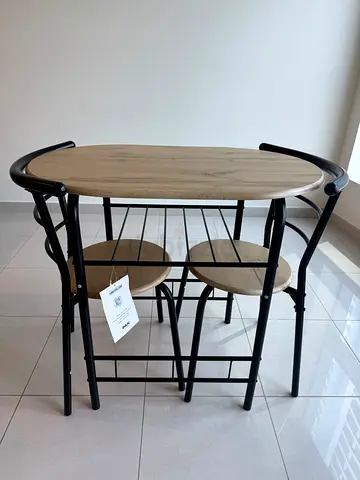 Never used, even once. 2-Seater Table with Stools - wrong bought
