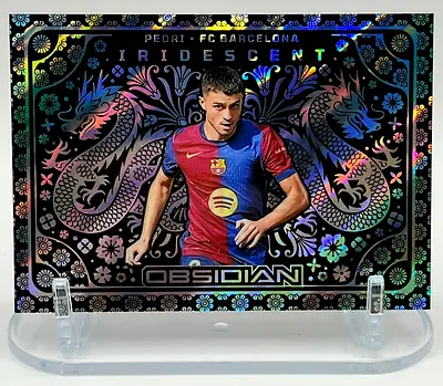 Pedri Iridescent SSP Case Hit 2024-25 Panini Obsidian-  - Barcelona