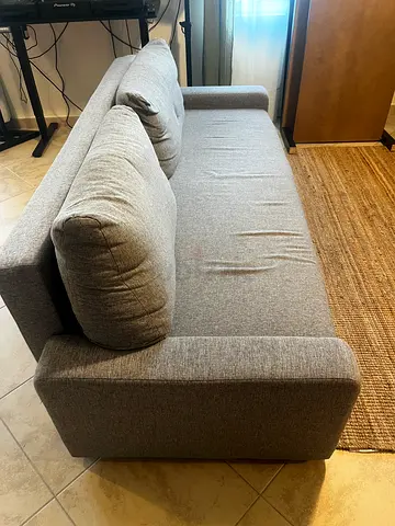 Light grey 3-seater sofa-bed, good condition