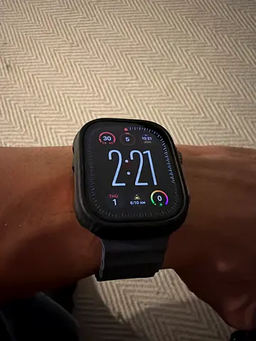Apple Watch Ultra 2 with blue silicone strap - good condition