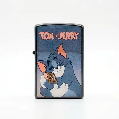 Tom and Jerry collectible Zippo-style lighter — vintage cartoon design - UNUSED - 180