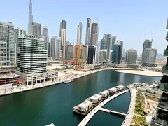 Full Canal and Burj Khalifa View | Prime Location