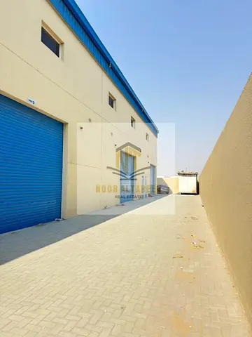 **For Annual Rent – Brand New Commercial Warehouse in Al Sajaa** 2600