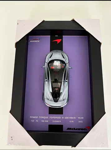 McLaren framed scale model print — framed collectible
