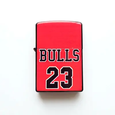 Chicago Bulls 23 Metal Lighter Red - UNUSED - 185