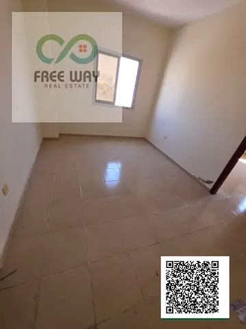 One bedroom and a living room for annual rent 22,000