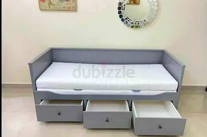 IKEA Hamnes day bed with 2 mattress and 3store