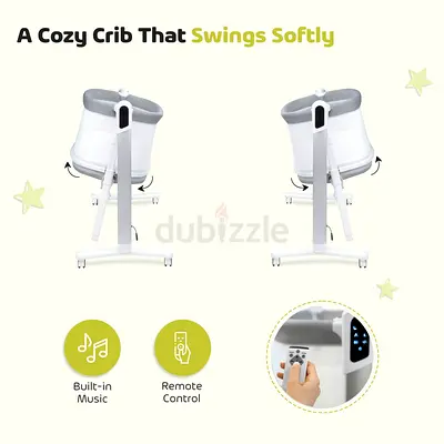 Smart Remote-Controlled Swinging Bassinet / Co-Sleeper