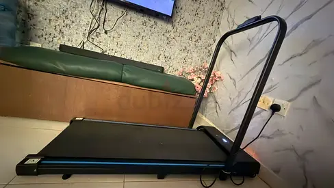 Foldable Walking Treadmill with Handlebar — Compact, Space-Saving Home Treadmill