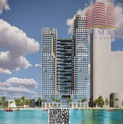 Two bedroom close kitchen with parking for sale, mawjan ajman cornish