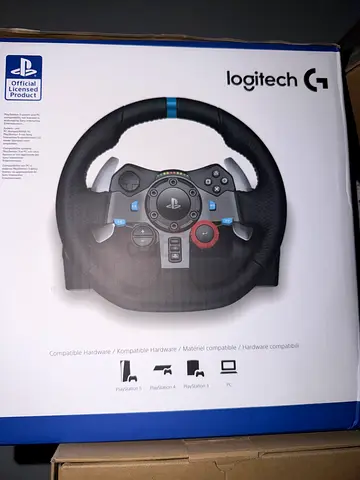 Logitech G Racing Wheel and foot accelerator (PlayStation Compatible) in Original Box