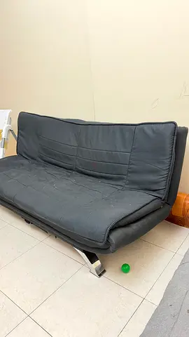 Free give away! Black fabric sofa bed / futon in used good condition. Need to go tomorrow