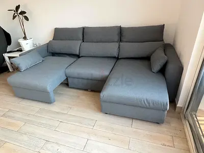 IKEA Esklstuna L shape Sofa Bed Dark Gray