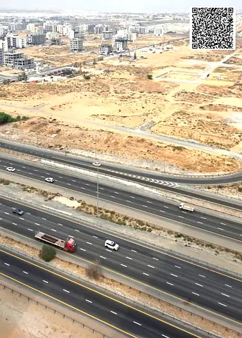 أرض صناعية للبيع في العرقوب، الشارقة | 24,756 قدم مربع | زاوية مميزة جداً | 3 شوارع