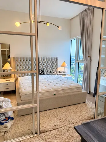 Luxury Custom-Furnished 1BR | Immaculate Condition | Golfville Dubai Hills