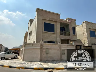 للايجار فيلا في منطقة الزاهيه  طابقين وروف فيلا كورنر  6 غرف نوم ماستر  مجلس  صاله  غرفه خادمه