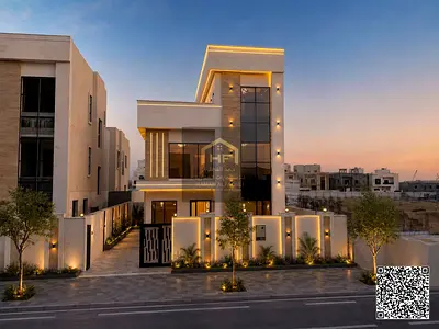 شامل رسوم التسجيل والتمليك وقابل للتفاوض! | فيلا فاخرة 3 طوابق بتشطيب سوبر ديلوكس في الحليو 2 - عجمان فرصة استثنائية لتملك فيلا راقية بأسلوب معماري ح