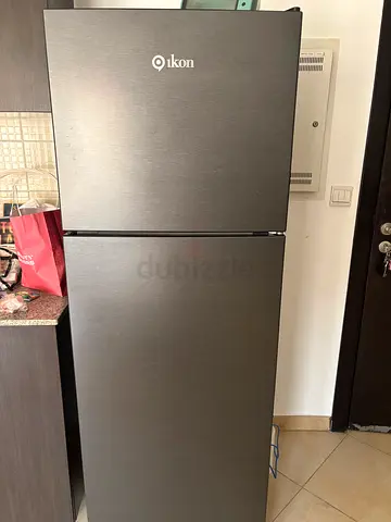 Kelvinator Grey Double-Door Fridge - Good Condition