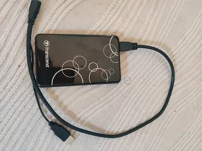 Transcend Portable External Hard Drive with USB Cable (Used) - 1TB