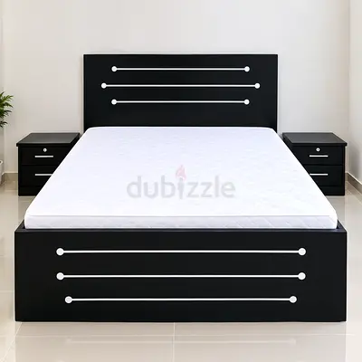 Brand new queen size wooden Bed including mattress good quality queen bed