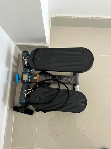 Compact Mini Stepper with Resistance Bands - Good Condition