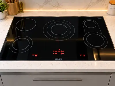 Siemens Ceramic Electric Cooktop - 5-Zone Built-in Hob Latest Version 90cm
