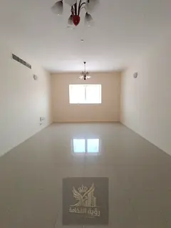 For annual rent in Sharjah Al Majaz 2 two bedroom apartment with living room contract attestation fr