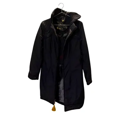 Thermal coat “Cop Copine” Paris full zip coat with tan stitching details size S - 38 French size