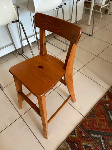 Kids high chair / wooden / 54cm high