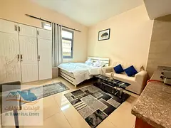 A distinctive studio in a prime location in the Al Nakheel area, close to the Ajman Corniche; ideal 