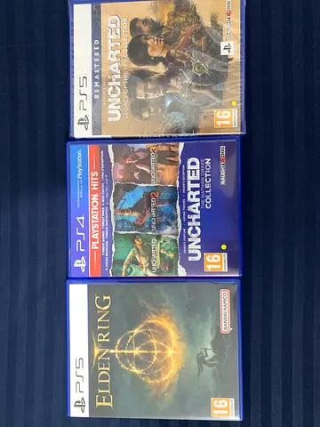 Playstation discs (Elden ring & uncharted games) - 200 for all 3