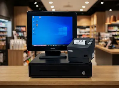 POS System Bundle: Touchscreen Terminal + Receipt Printer + Cash Drawer