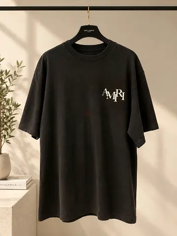Authentic AMIRI Staggered Logo T-shirt