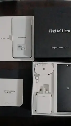 OPPO Find X9 Ultra with original box and charger