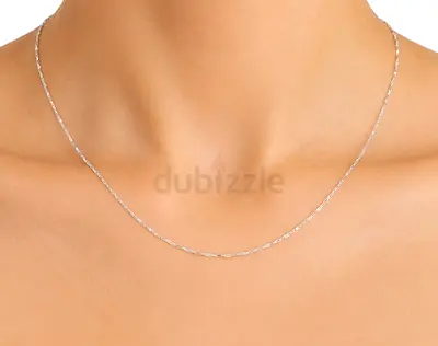 Silver chain necklace new