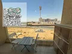 Furnished two-bedroom apartment with a living room for annual rent in Al Ameera Village – Ajman.