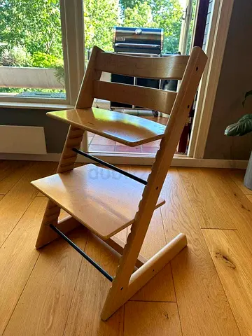 Stokke tripp trapp Adjustable Wooden High Chair with accessories