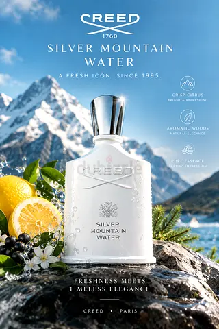 Creed Silver Mountain Water Eau de Parfum - 100ml (Authentic)