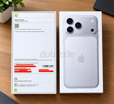 iPhone 17 Pro Max 1TB - Sealed Box (Silver) - 1 Year Warranty