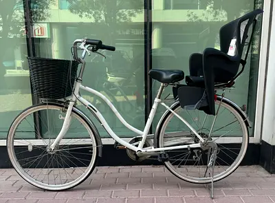 Used 26" Japanese City Bike with Brand New Rear Child Seat & Front Basket