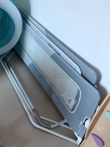 Foldable Baby Bed Rail / Safety Guard - Light Grey