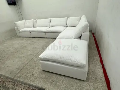 Marina home luscious cloud linen fabric Sofa