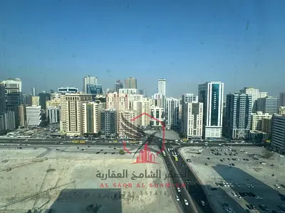 Free parking and open views! Spacious 2-bedroom apartment in Al Taawun with new finishing, central AC, gas, laundry room, free maintenance. in Taawun