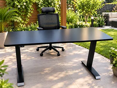 Ikea Adjustable Electric Standing Desk - Black, Good Condition