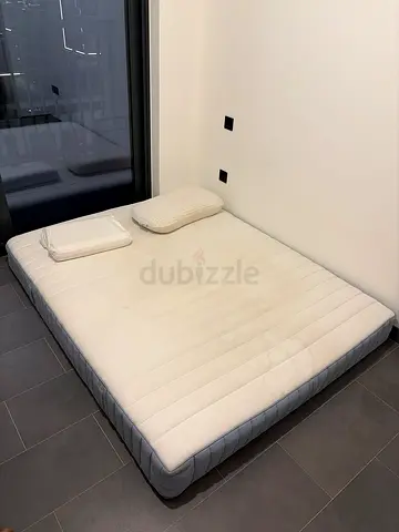 IKEA Queen size mattress with pillows - good used condition
