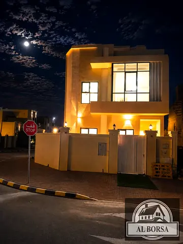🏠 فيلا للبيع في منطقة الزاهيه عجمان : 6 غرف نوم ماستر ومجلس وصاله  بتصميم عصري بتشطيب فاخر _ تملك حر لجميع الجنسيات _ شامل رسوم التسجيل