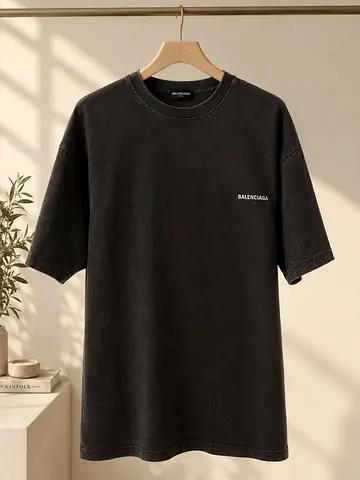 Balenciaga Embroidered Small Logo T-shirt