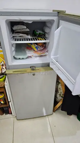 Compact double-door freezer / refrigerator - used, good working condition