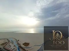 Full sea view from a high floor | 3 bedrooms and a living room, first row on the Corniche | With par